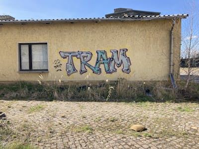 Colorful Stylewriting by Dkc, Dachkatzencrew and Tram. This Graffiti is located in Leipzig, Germany and was created in 2022.
