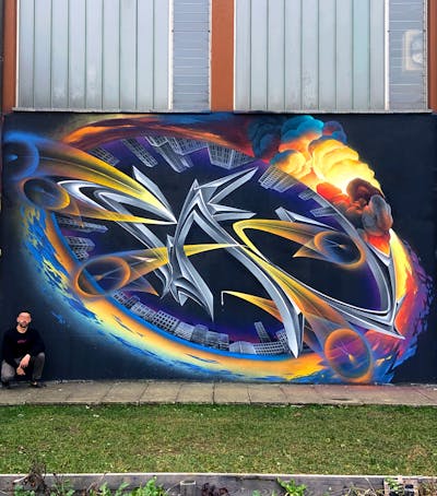 Grey and Colorful Stylewriting by Paconer. This Graffiti is located in Bergamo, Italy and was created in 2024. This Graffiti can be described as Stylewriting, Characters, 3D and Streetart.