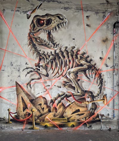Beige and Grey Characters by Abys. This Graffiti is located in Nancy, France and was created in 2022. This Graffiti can be described as Characters, Abandoned, 3D, Stylewriting and Streetart.