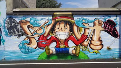 Colorful and Beige Stylewriting by PLET. This Graffiti is located in Milan, Italy and was created in 2022. This Graffiti can be described as Stylewriting, Characters and Wall of Fame.