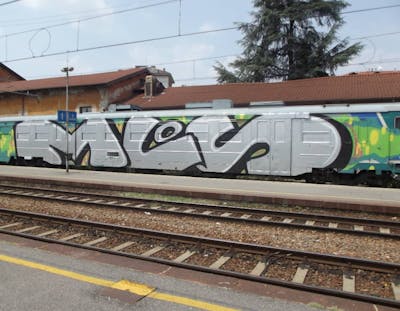 Chrome and Colorful Wholecars by MLS. This Graffiti is located in Italy and was created in 2012. This Graffiti can be described as Wholecars.