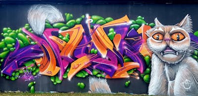 Colorful Characters by angst. This Graffiti is located in Dessau, Germany and was created in 2022. This Graffiti can be described as Characters, Stylewriting and 3D.