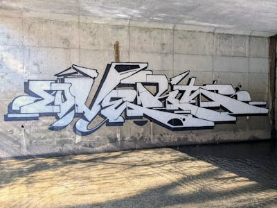 White and Black Stylewriting by OVERT. This Graffiti is located in Charlotte, United States and was created in 2022. This Graffiti can be described as Stylewriting and Abandoned.
