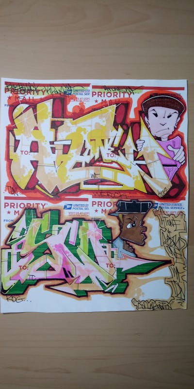 Colorful Stylewriting by Scorp, At one, WR and tdn. This Graffiti is located in NEW YORK CITY, United States and was created in 2021. This Graffiti can be described as Stylewriting and Characters.