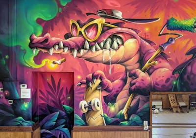 Colorful Characters by Abys. This Graffiti is located in 7plis, France and was created in 2022. This Graffiti can be described as Characters and Commission.
