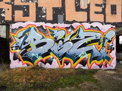 Grey and Colorful Stylewriting by BIZ. This Graffiti is located in Slovakia and was created in 2021. This Graffiti can be described as Stylewriting and Abandoned.