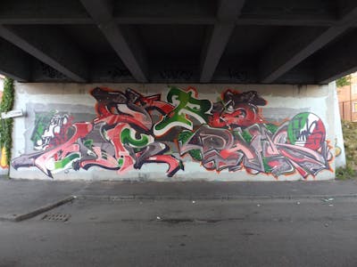 Colorful Stylewriting by mobar, Chr15 and Pames. This Graffiti is located in Milan, Italy and was created in 2017. This Graffiti can be described as Stylewriting.