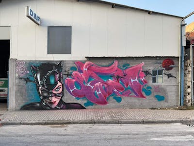 Colorful Stylewriting by serman. This Graffiti is located in Αμπελώνας, Greece and was created in 2022. This Graffiti can be described as Stylewriting and Characters.