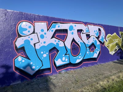 Colorful Stylewriting by IKOS. This Graffiti is located in Germany and was created in 2022. This Graffiti can be described as Stylewriting and Wall of Fame.