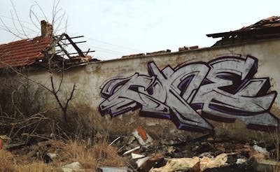 Chrome Stylewriting by Coke. This Graffiti is located in Budapest, Hungary and was created in 2017. This Graffiti can be described as Stylewriting, Atmosphere and Abandoned.