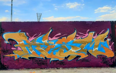 Colorful Stylewriting by Frism, 18K Gang and HGS Crew. This Graffiti is located in Berlin, Germany and was created in 2022.