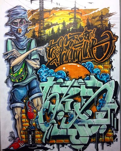 Colorful Blackbook by TRK. This Graffiti is located in Minsk, Belarus and was created in 2022. This Graffiti can be described as Blackbook.