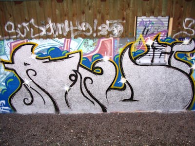 Chrome Stylewriting by urine and OST. This Graffiti is located in Delitzsch, Germany and was created in 2005.