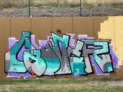 Colorful Stylewriting by Gauner. This Graffiti is located in Germany and was created in 2023. This Graffiti can be described as Stylewriting and Wall of Fame.
