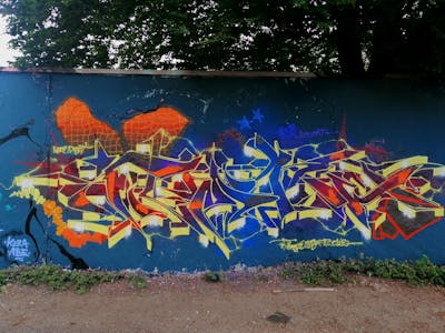 Colorful and Yellow Stylewriting by Filmore.one. This Graffiti is located in cologne, Germany and was created in 2022. This Graffiti can be described as Stylewriting and Wall of Fame.
