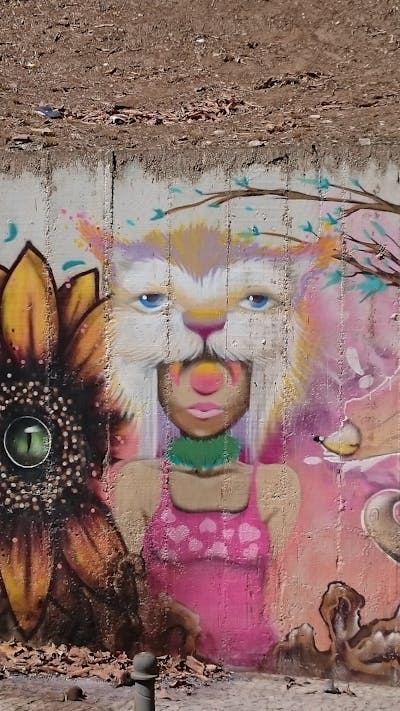 Colorful Characters by unknown. This Graffiti is located in Rio de Janeiro, Brazil and was created in 2016. This Graffiti can be described as Characters and Streetart.