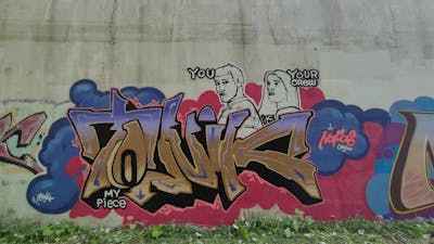 Colorful Stylewriting by Tonik and Napas crew. This Graffiti is located in Moscow, Russian Federation and was created in 2023.
