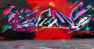 Colorful Stylewriting by SNUZ. This Graffiti is located in Lyon, France and was created in 2022. This Graffiti can be described as Stylewriting, Wall of Fame and Futuristic.