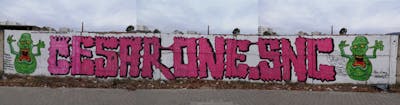 Colorful and Coralle Stylewriting by CesarOne.SNC. This Graffiti is located in Albania and was created in 2019. This Graffiti can be described as Stylewriting, Wall of Fame and Characters.