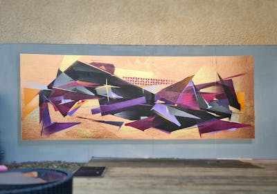 Gold and Violet Stylewriting by Dr Clark. This Graffiti is located in Metz, France and was created in 2022. This Graffiti can be described as Stylewriting and Futuristic.
