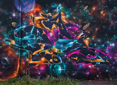 Colorful Stylewriting by Posa. This Graffiti is located in Delitzsch, Germany and was created in 2019.