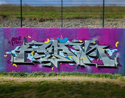 Grey and Violet Stylewriting by PUCK. This Graffiti is located in Germany and was created in 2024.