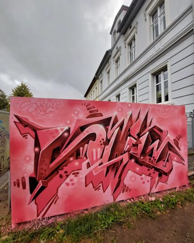 Coralle and Red Stylewriting by Shew, the Buddys and Büro21. This Graffiti is located in Germany and was created in 2022.