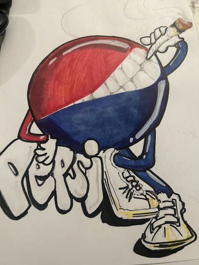 Red and Blue Blackbook by XQIZIT. This Graffiti is located in Jamaica Queens NY, United States and was created in 2023. This Graffiti can be described as Blackbook.