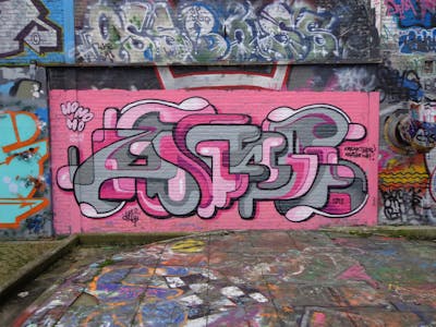 Coralle and Colorful Stylewriting by unknown. This Graffiti is located in Maastricht, Netherlands and was created in 2012. This Graffiti can be described as Stylewriting and Wall of Fame.