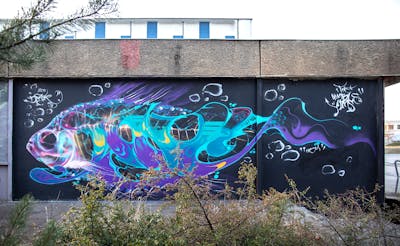 Blue and Cyan Stylewriting by Cors One. This Graffiti is located in Berlin, Germany and was created in 2023. This Graffiti can be described as Stylewriting, Characters and Wall of Fame.