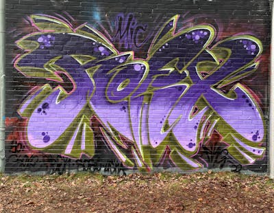 Violet and Colorful Stylewriting by Fiks and MicRoFiks. This Graffiti is located in Oldenburg, Germany and was created in 2022.