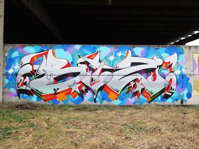 Grey and Colorful Stylewriting by BIZ. This Graffiti is located in Slovakia and was created in 2021.