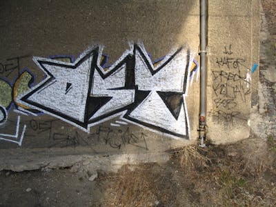 Chrome Stylewriting by urine and OST. This Graffiti is located in Bitterfeld, Germany and was created in 2006. This Graffiti can be described as Stylewriting and Street Bombing.