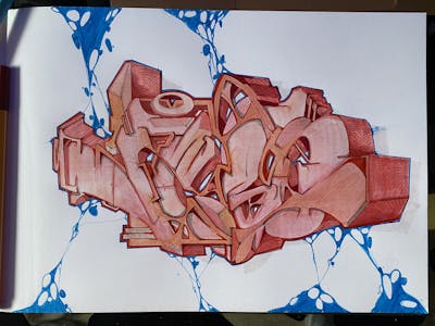 Coralle Blackbook by Jibo and MDS. This Graffiti is located in Düsseldorf, Germany and was created in 2023. This Graffiti can be described as Blackbook.