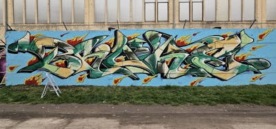 Colorful Stylewriting by BROKE420. This Graffiti is located in Magdeburg, Germany and was created in 2024.
