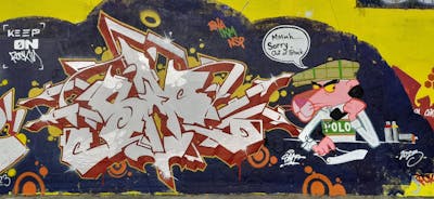 Grey and Colorful Stylewriting by SAO2971. This Graffiti is located in St helier, Jersey and was created in 2023. This Graffiti can be described as Stylewriting and Characters.