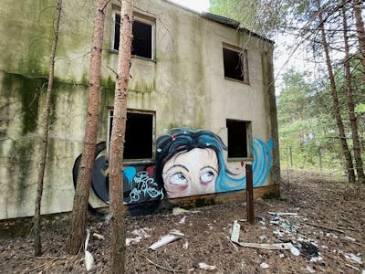 Colorful Characters by Cors One. This Graffiti is located in Berlin, Germany and was created in 2022. This Graffiti can be described as Characters and Abandoned.
