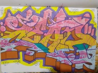Colorful Blackbook by CEAR.ONE. This Graffiti is located in Bari, Italy and was created in 2023.