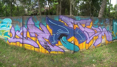 Colorful Stylewriting by STAIM. This Graffiti is located in Jambi, Indonesia and was created in 2021.
