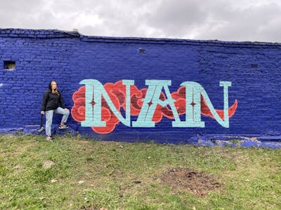 Red and Light Blue and Blue Stylewriting by Nan. This Graffiti is located in solnechnodolsk, Russian Federation and was created in 2021. This Graffiti can be described as Stylewriting and Streetart.