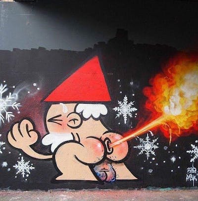 Red and Beige Characters by KBTR. This Graffiti is located in Netherlands and was created in 2017.