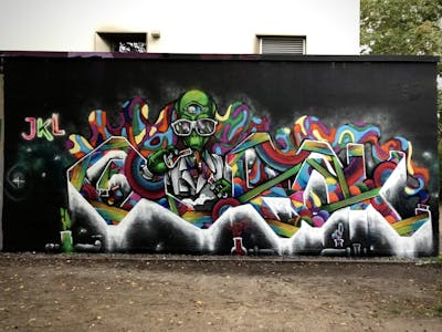 Colorful Stylewriting by Glurak. This Graffiti is located in Berlin, Germany and was created in 2022. This Graffiti can be described as Stylewriting, Wall of Fame and Characters.