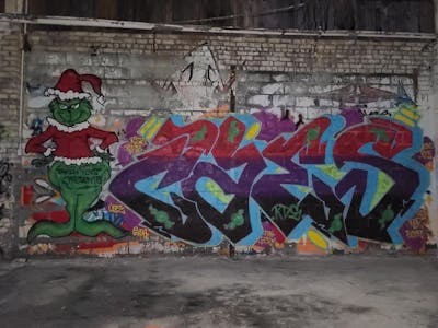 Colorful Stylewriting by Kog and CAES. This Graffiti is located in United States and was created in 2021. This Graffiti can be described as Stylewriting, Characters and Abandoned.