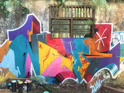Colorful Stylewriting by Note2. This Graffiti is located in Indonesia and was created in 2023.