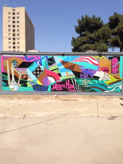 Colorful Stylewriting by Moosem135. This Graffiti is located in Baku, Azerbaijan and was created in 2017. This Graffiti can be described as Stylewriting, Futuristic and Wall of Fame.