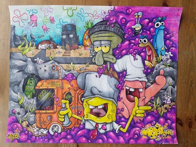 Colorful Blackbook by Hero one. This Graffiti is located in Germany and was created in 2023. This Graffiti can be described as Blackbook.