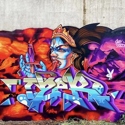 Colorful Stylewriting by Teaz and Teazer. This Graffiti is located in Sydney, Australia and was created in 2023. This Graffiti can be described as Stylewriting, Characters and Murals.