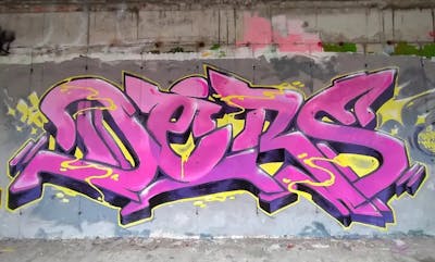 Violet Stylewriting by Ders. This Graffiti is located in Moscow, Russian Federation and was created in 2022.