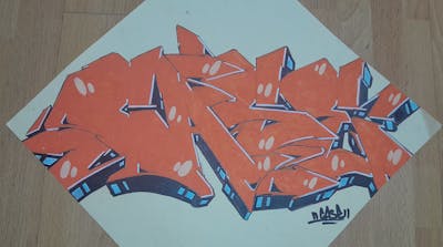 Orange Blackbook by Casesix. This Graffiti is located in Singapore, Singapore and was created in 2023. This Graffiti can be described as Blackbook.