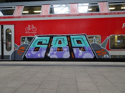 Violet and Cyan and Colorful Stylewriting by 689 and 689ers. This Graffiti is located in Dresden, Germany and was created in 2023. This Graffiti can be described as Stylewriting and Trains.